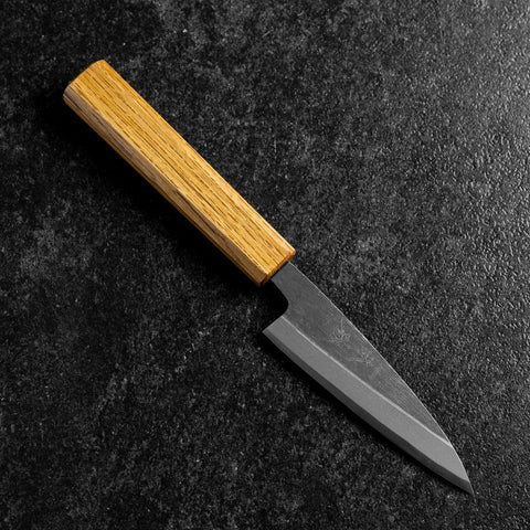 Kaisaki White Steel #2 Kurouchi Manche en Chêne 105mm-[Musashi]-[Couteaux de cuisine japonais]