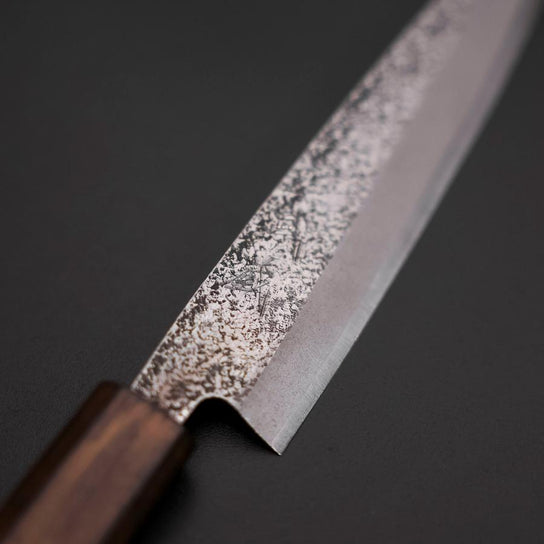 Kaisaki White Steel #2 Nashiji Manche Sumi Urushi 150mm