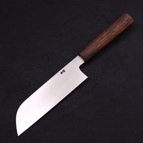 Kama Usuba (Kansai) Blue Steel #2 Kasumi Manche Sumi Urushi 180mm-[Musashi]-[Couteaux de cuisine japonais]
