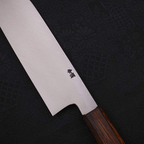 Kama Usuba (Kansai) Blue Steel #2 Kasumi Manche Sumi Urushi 180mm-[Musashi]-[Couteaux de cuisine japonais]