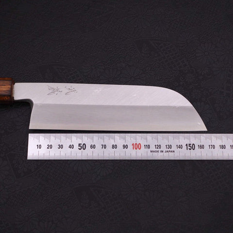 Kama Usuba (Kansai) Blue Steel #2 Kasumi Manche Sumi Urushi 180mm-[Musashi]-[Couteaux de cuisine japonais]