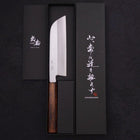 Kama Usuba (Kansai) Blue Steel #2 Kasumi Manche Sumi Urushi 180mm-[Musashi]-[Couteaux de cuisine japonais]