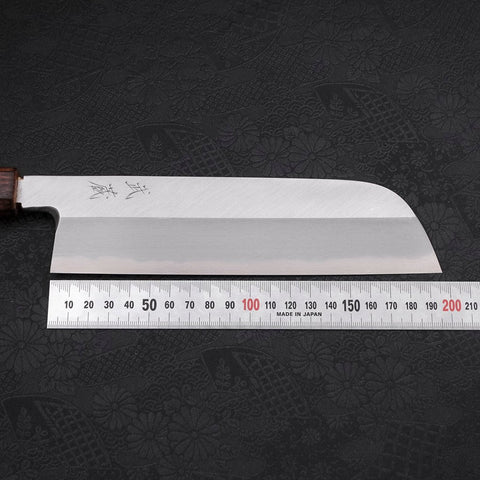 Kama Usuba (Kansai) Blue Steel #2 Kasumi Manche Sumi Urushi 210mm-[Musashi]-[Couteaux de cuisine japonais]