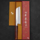 Kama Usuba (Kansai) Blue Steel #2 Kasumi Manche Sumi Urushi 210mm-[Musashi]-[Couteaux de cuisine japonais]