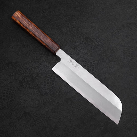 Kama Usuba (Kansai) Blue Steel #2 Kasumi Manche Sumi Urushi 210mm-[Musashi]-[Couteaux de cuisine japonais]