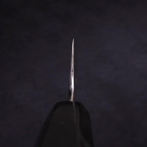Kama Usuba (Kansai) Blue Steel #2 Suminagashi Manche en Buffle et Ébène 180mm-[Musashi]-[Couteaux de cuisine japonais]