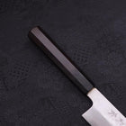 Kama Usuba (Kansai) Blue Steel #2 Suminagashi Manche en Buffle et Ébène 180mm-[Musashi]-[Couteaux de cuisine japonais]