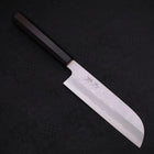 Kama Usuba (Kansai) Blue Steel #2 Suminagashi Manche en Buffle et Ébène 180mm-[Musashi]-[Couteaux de cuisine japonais]