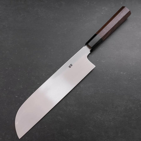 Kama Usuba White Steel #1 Miroir Manche en Noyer 240mm-[Musashi]-[Couteaux de cuisine japonais]