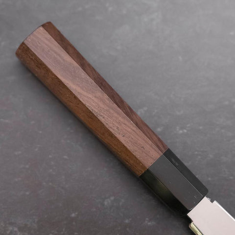 Kama Usuba White Steel #1 Miroir Manche en Noyer 240mm-[Musashi]-[Couteaux de cuisine japonais]