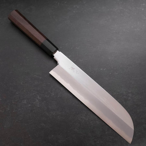 Kama Usuba White Steel #1 Miroir Manche en Noyer 240mm-[Musashi]-[Couteaux de cuisine japonais]