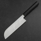Kama Usuba White Steel #2 Kasumi Chokin Phoenix-Sakura Manche en Buffle et Ébène 180mm-[Musashi]-[Couteaux de cuisine japonais]