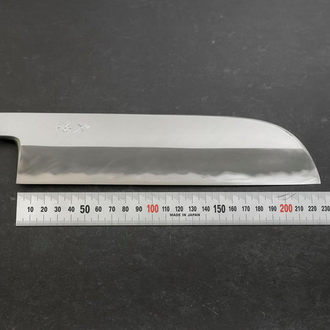 Kama Usuba White Steel #2 Kasumi Manche en Buffle et Teck 240mm-[Musashi]-[Couteaux de cuisine japonais]