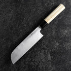 Kama Usuba White Steel #3 Kasumi Manche en Buffle et Magnolia 165mm-[Musashi]-[Couteaux de cuisine japonais]