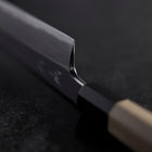 Kama Usuba White Steel #3 Kasumi Manche en Buffle et Magnolia 165mm-[Musashi]-[Couteaux de cuisine japonais]