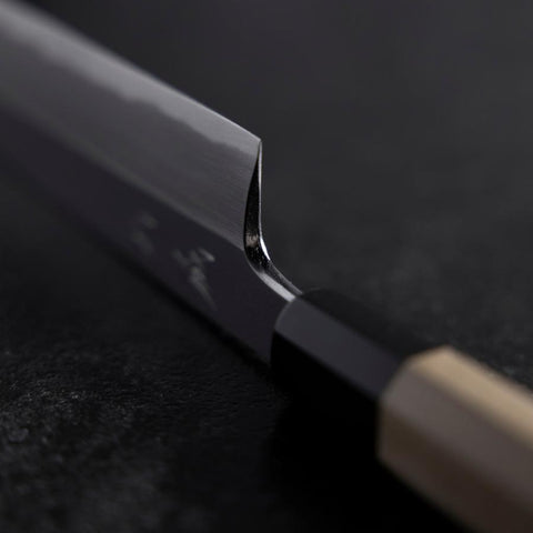 Kama Usuba White Steel #3 Kasumi Manche en Buffle et Magnolia 165mm-[Musashi]-[Couteaux de cuisine japonais]