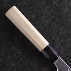 Kama Usuba White Steel #3 Kasumi Manche en Buffle et Magnolia 165mm-[Musashi]-[Couteaux de cuisine japonais]