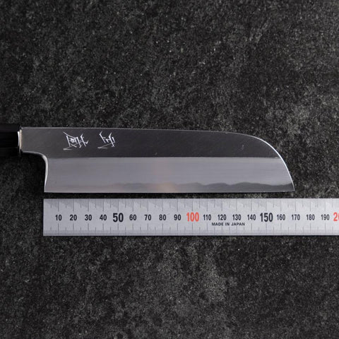 Kama Usuba White Steel #3 Kasumi Manche en Buffle et Magnolia 165mm-[Musashi]-[Couteaux de cuisine japonais]