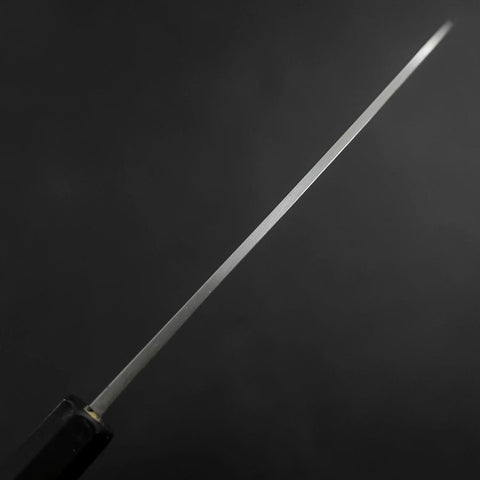 Kama Usuba White steel #2 Kasumi Chokin Phoenix-Sakura Manche en Buffle et Ébène 180mm-[Musashi]-[Couteaux de cuisine japonais]