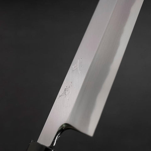 Kama Usuba White steel #2 Kasumi Manche en Buffle et Magnolia 225mm-[Musashi]-[Couteaux de cuisine japonais]
