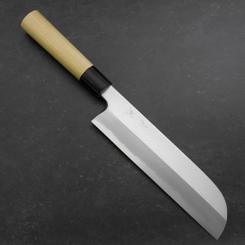 Kama Usuba White steel #2 Kasumi Manche en Buffle et Magnolia 225mm-[Musashi]-[Couteaux de cuisine japonais]