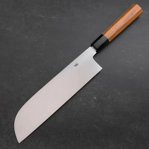 Kama Usuba White steel #2 Kasumi Manche en Buffle et Teck 240mm-[Musashi]-[Couteaux de cuisine japonais]