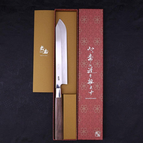 Katsuo Silver Steel #3 Manche en Noyer 230mm-[Musashi]-[Couteaux de cuisine japonais]