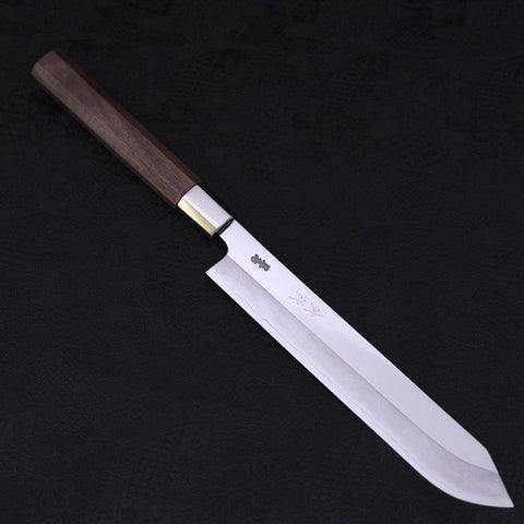 Katsuo Silver Steel #3 Manche en Noyer 230mm-[Musashi]-[Couteaux de cuisine japonais]