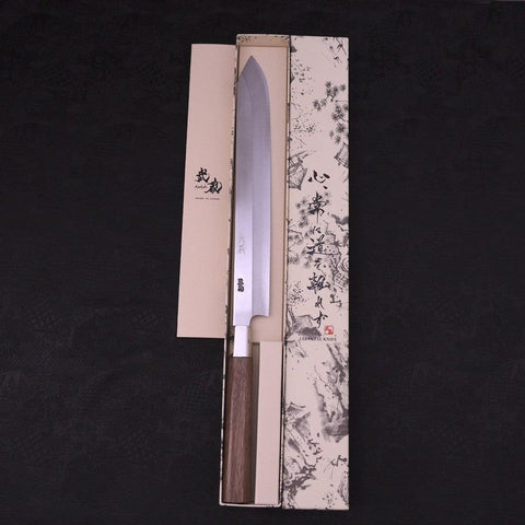 Katsuo Silver Steel #3 Manche en Noyer 270mm-[Musashi]-[Couteaux de cuisine japonais]