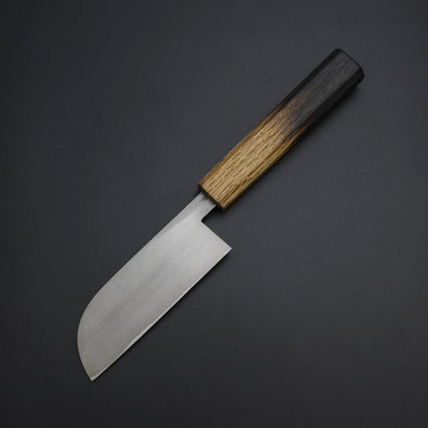 Kawamuki White Steel #1 Kurouchi Manche Yaki Urushi 100mm-[Musashi]-[Couteaux de cuisine japonais]