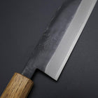 Kawamuki White Steel #1 Kurouchi Manche Yaki Urushi 100mm-[Musashi]-[Couteaux de cuisine japonais]