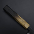 Kawamuki White Steel #1 Kurouchi Manche Yaki Urushi 100mm-[Musashi]-[Couteaux de cuisine japonais]