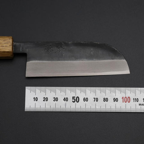 Kawamuki White Steel #1 Kurouchi Manche Yaki Urushi 100mm-[Musashi]-[Couteaux de cuisine japonais]