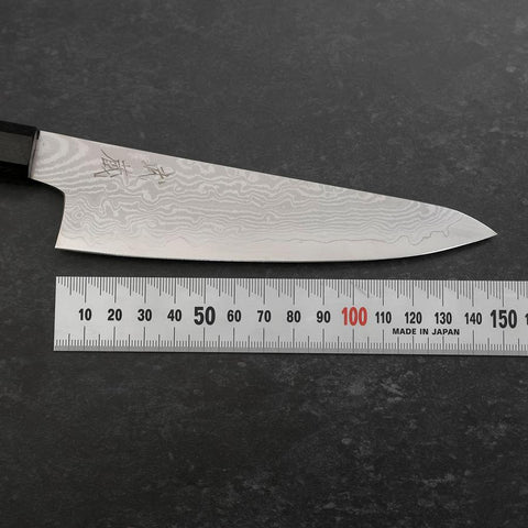 Kengata Petty VG-10 Damascus Ashwood Handle 145mm-[Musashi]-[Couteaux de cuisine japonais]
