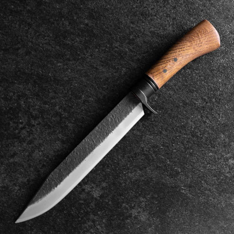 Kennata Blue Steel #2 Kurouchi Damas Manche en Noyer 210mm-[Musashi]-[Couteaux de cuisine japonais]