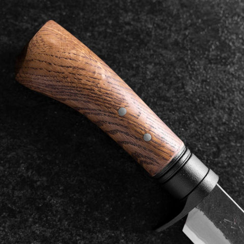 Kennata Blue Steel #2 Kurouchi Damas Manche en Noyer 210mm-[Musashi]-[Couteaux de cuisine japonais]