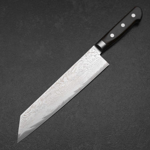Kiritsuke AUS-10 Damas Manche Occidental Marron 210mm-[Musashi]-[Couteaux de cuisine japonais]