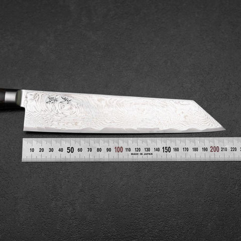 Kiritsuke AUS-10 Damas Manche Occidental Marron 210mm-[Musashi]-[Couteaux de cuisine japonais]