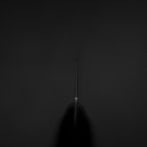 Kiritsuke AUS-10 Damas Manche Occidental Noir 210mm-[Musashi]-[Couteaux de cuisine japonais]