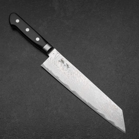 Kiritsuke AUS-10 Damas Manche Occidental Noir 210mm-[Musashi]-[Couteaux de cuisine japonais]
