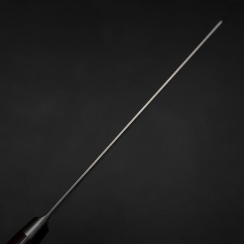 Kiritsuke AUS-10 Damas Manche Occidental Rouge 210mm-[Musashi]-[Couteaux de cuisine japonais]