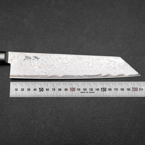 Kiritsuke AUS-10 Damas Manche Occidental Rouge 210mm-[Musashi]-[Couteaux de cuisine japonais]