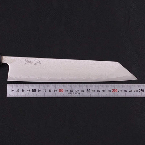 Kiritsuke AUS-10 Nickel en Vagues Damas Manche en Buffle et Magnolia 240mm-[Musashi]-[Couteaux de cuisine japonais]