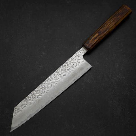Kiritsuke AUS-10 Tsuchime Damas Manche Sumi Urushi 210mm-[Musashi]-[Couteaux de cuisine japonais]