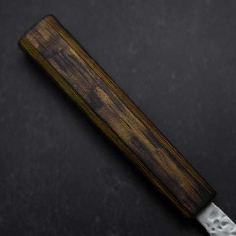 Kiritsuke AUS-10 Tsuchime Damas Manche Sumi Urushi 210mm-[Musashi]-[Couteaux de cuisine japonais]