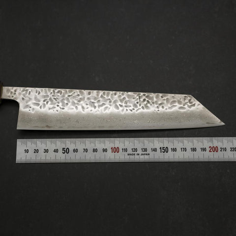Kiritsuke AUS-10 Tsuchime Damas Manche Sumi Urushi 210mm-[Musashi]-[Couteaux de cuisine japonais]