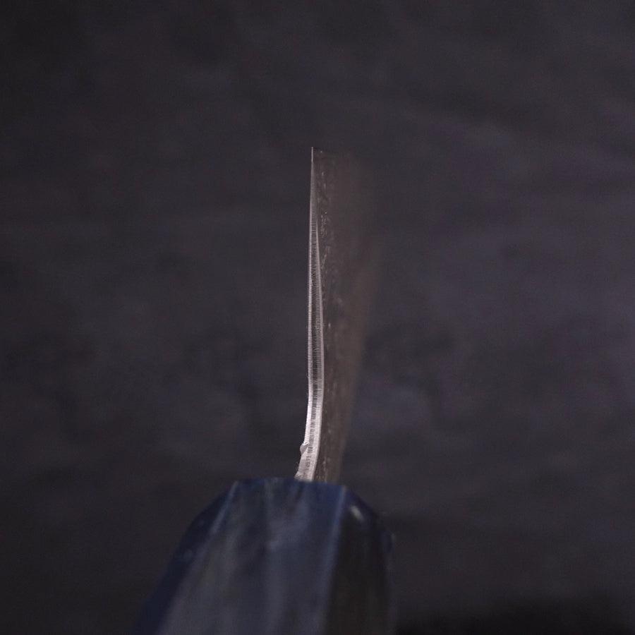 Kiritsuke AUS-10 Tsuchime Damas Manche Urushi Bleu Sombre 210mm-[Musashi]-[Couteaux de cuisine japonais]