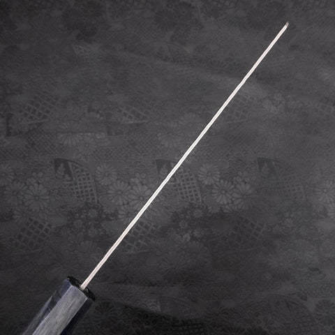 Kiritsuke AUS-10 Tsuchime Damas Manche Urushi Bleu Sombre 210mm-[Musashi]-[Couteaux de cuisine japonais]
