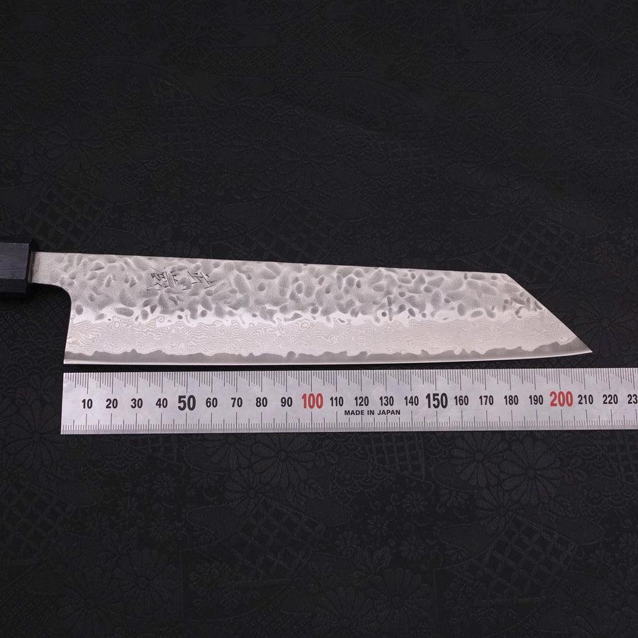 Kiritsuke AUS-10 Tsuchime Damas Manche Urushi Bleu Sombre 210mm-[Musashi]-[Couteaux de cuisine japonais]