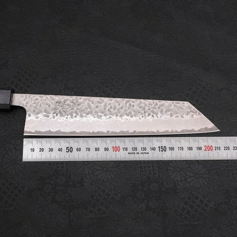 Kiritsuke AUS-10 Tsuchime Damas Manche Urushi Bleu Sombre 210mm-[Musashi]-[Couteaux de cuisine japonais]